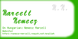 marcell nemecz business card